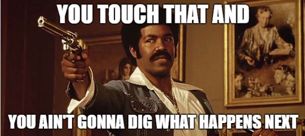 Black dynamite and don't touch.JPG